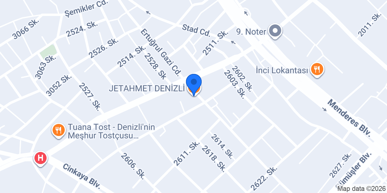 JETAHMET DENİZLİ konumu