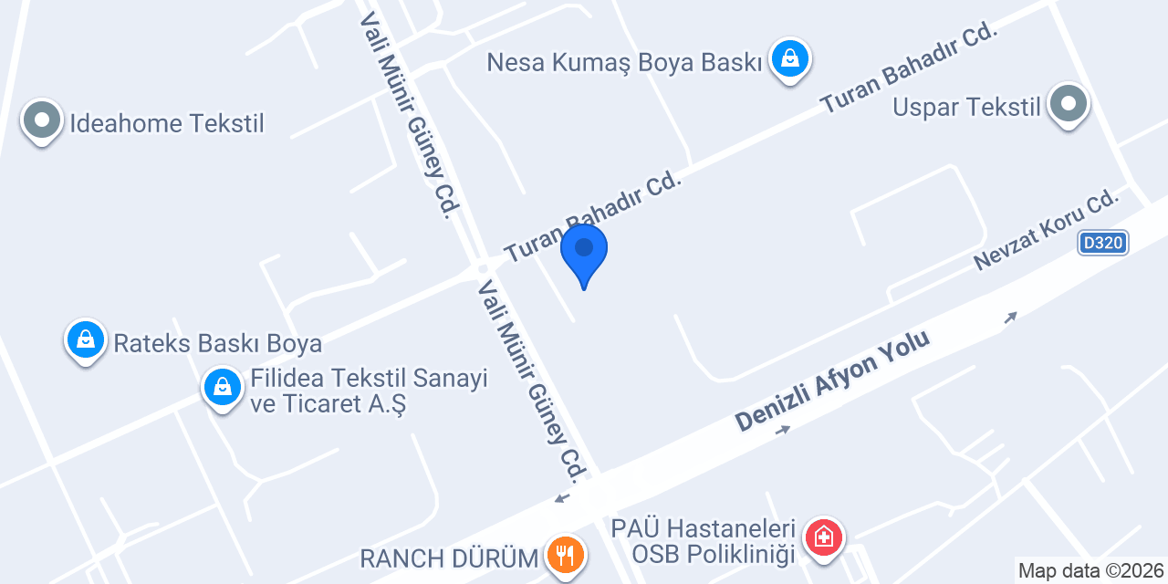 Aslı Tekstil konumu
