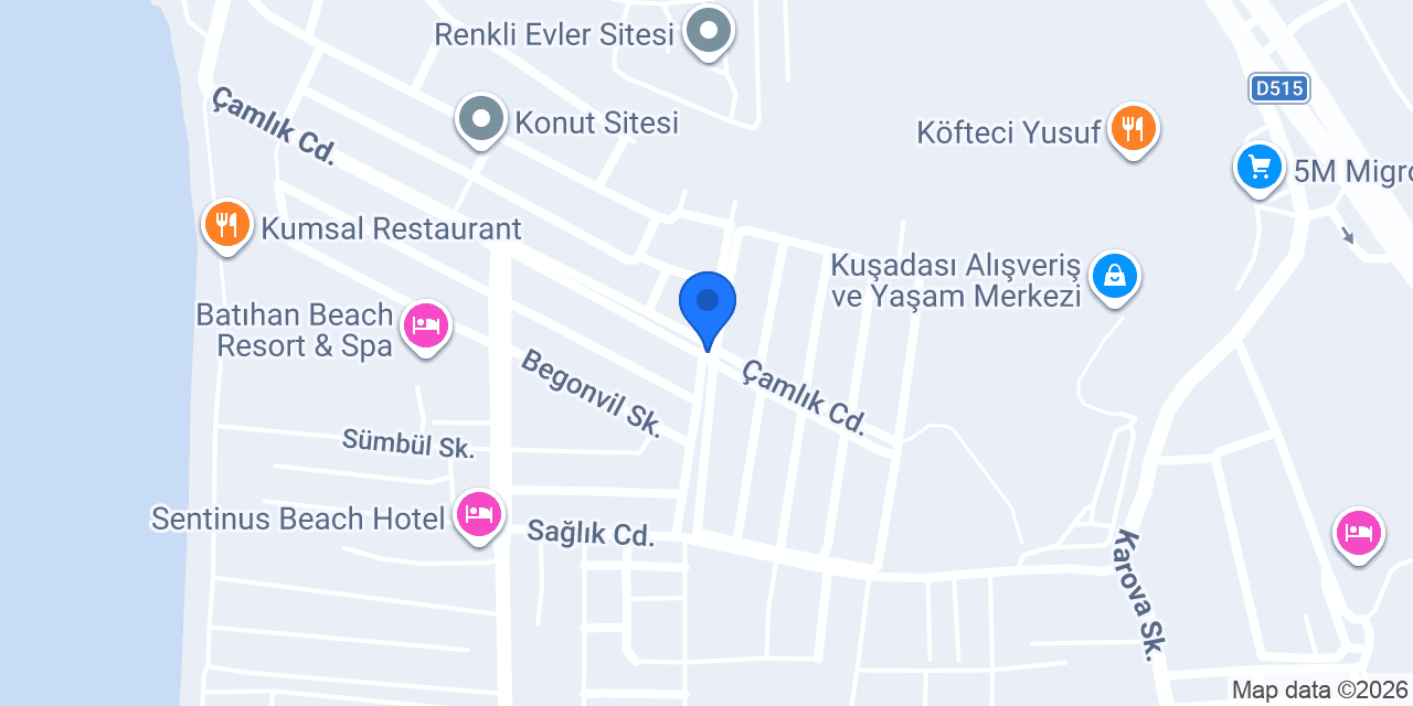 Tropikal Bahçe konumu