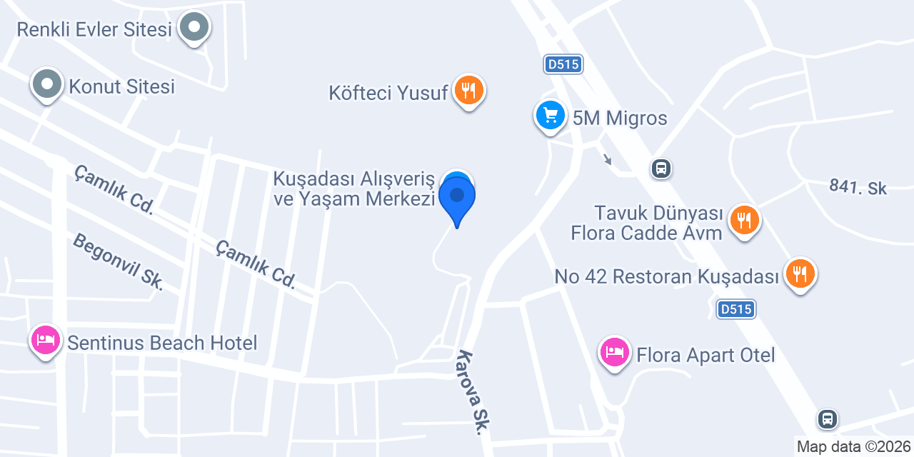 ebebek Aydın Kuşadası AVM konumu