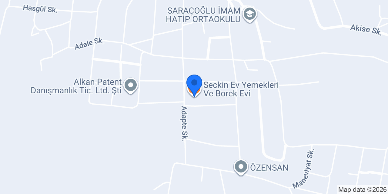 Seckin Ev Yemekleri Ve Borek Evi konumu