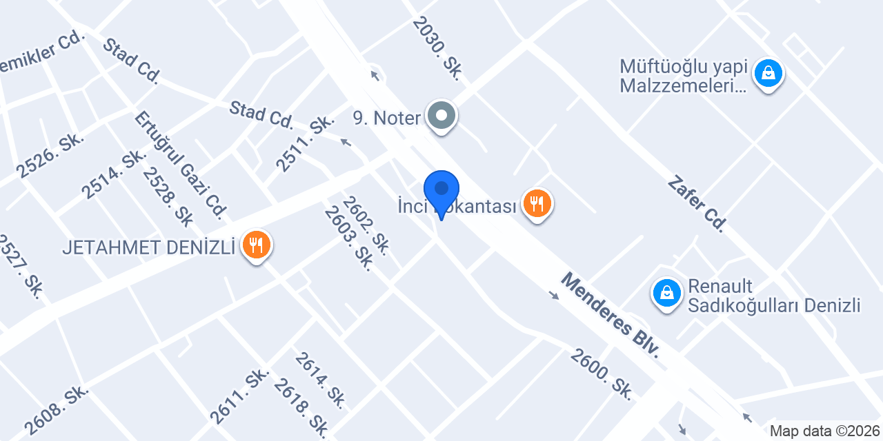 Yapı Kredi - Denizli Gümüşler Şubesi konumu