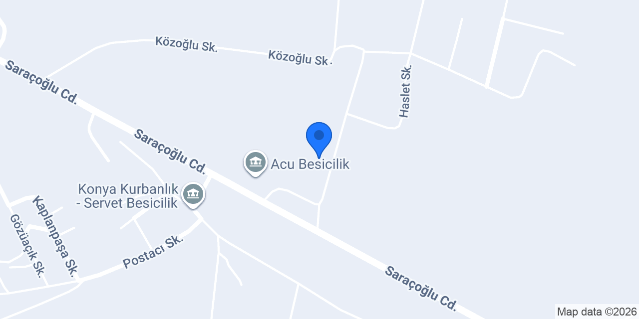 Ildırım süt ve besi çiftliği konumu