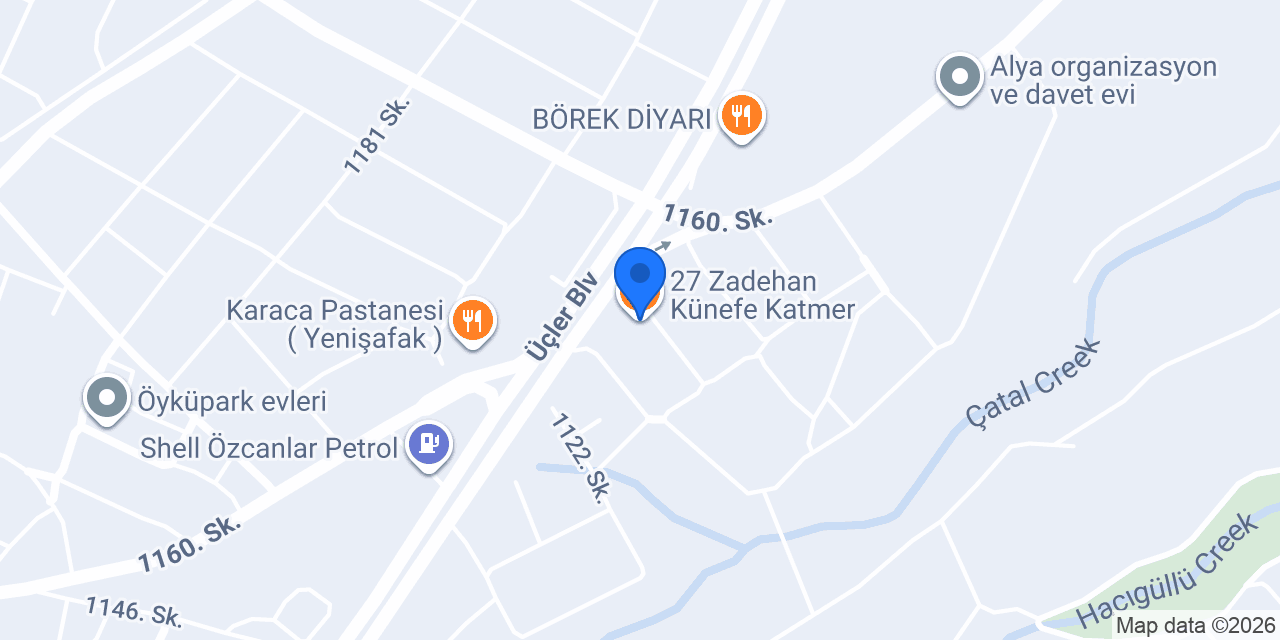 27 Zadehan Künefe Katmer konumu