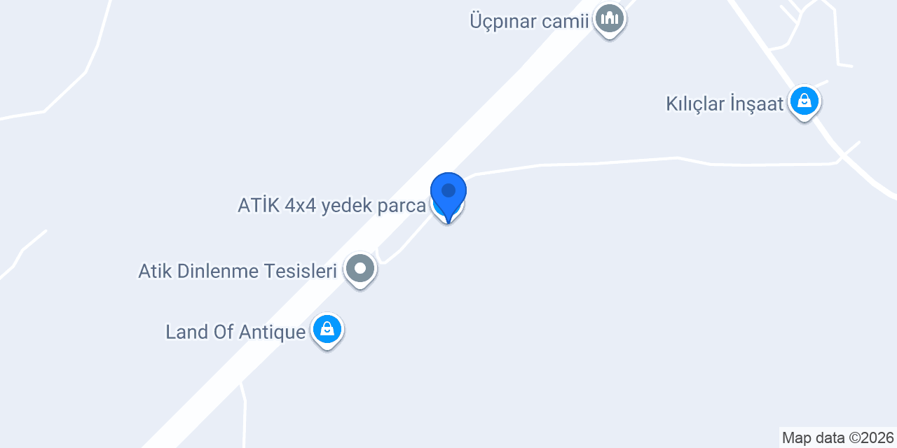 ATİK 4x4 yedek parca konumu