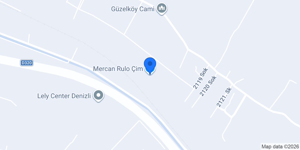 Mercan Rulo Çim konumu