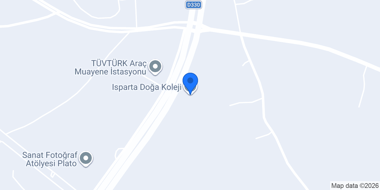 Isparta Doğa Koleji konumu