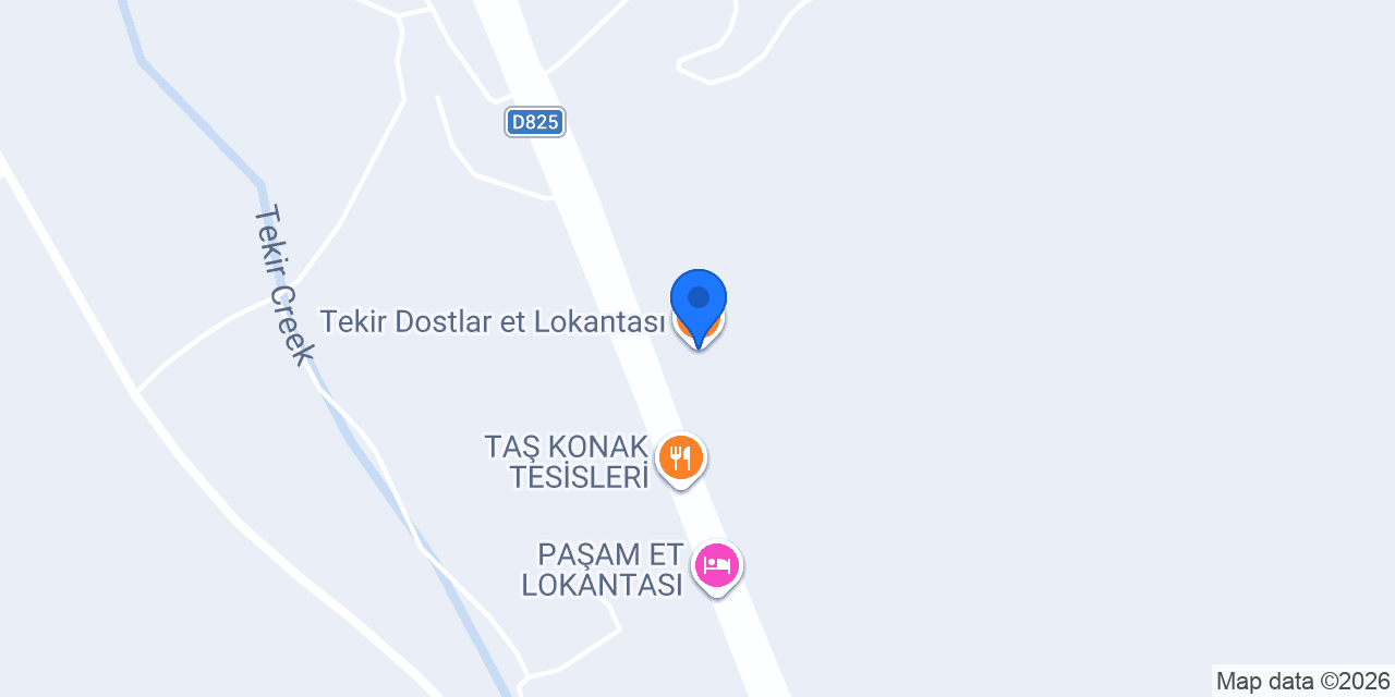 Tekir Dostlar et Lokantası konumu