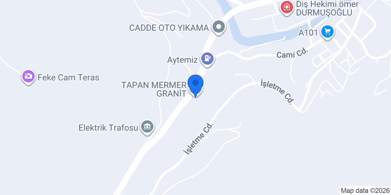 TAPAN MERMER GRANİT konumu