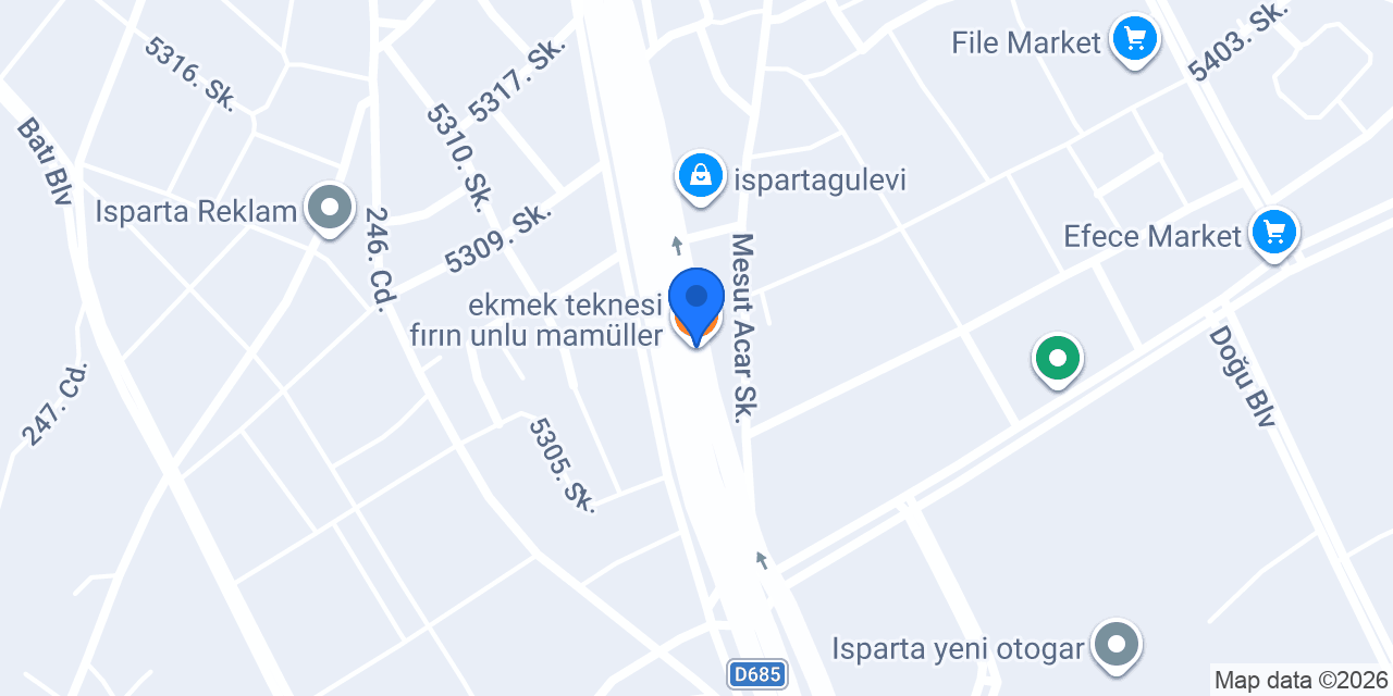ekmek teknesi fırın unlu mamüller konumu