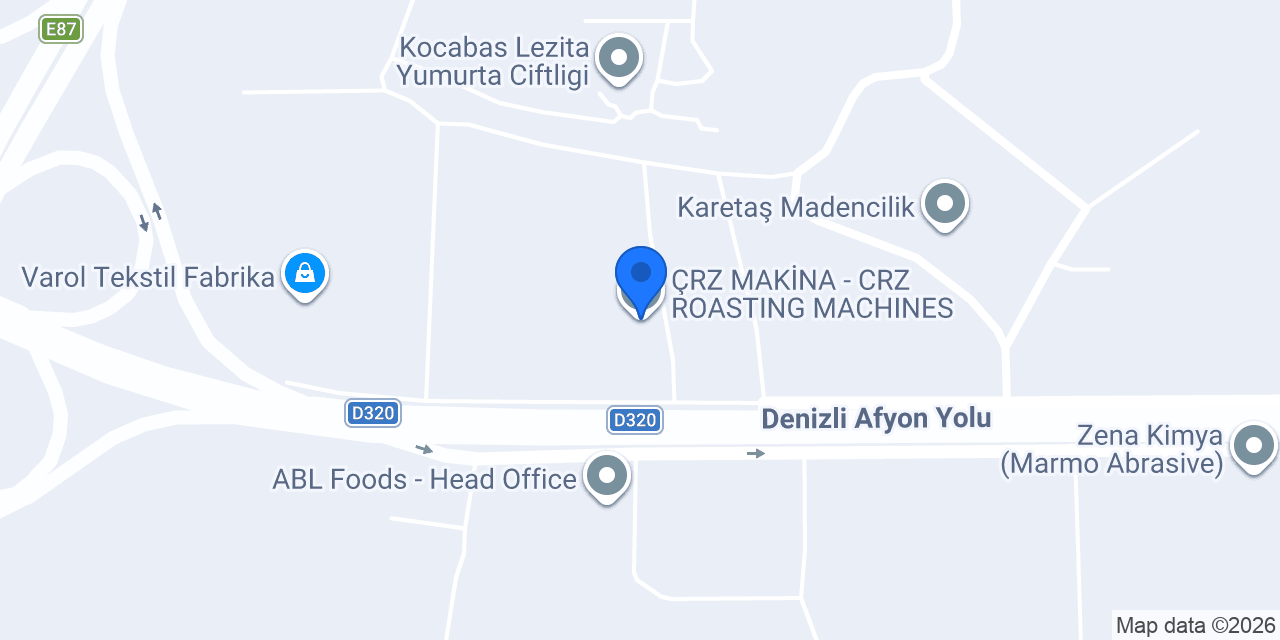 ÇRZ MAKİNA - CRZ ROASTING MACHINES konumu