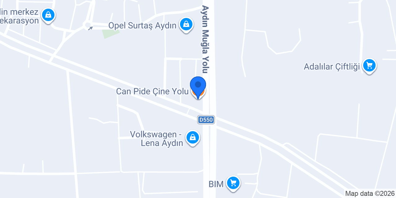 Can Pide Çine Yolu konumu
