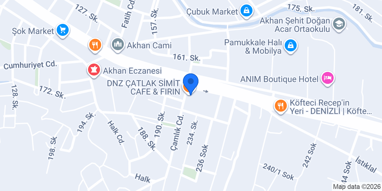 DNZ ÇATLAK SİMİT CAFE & FIRIN konumu