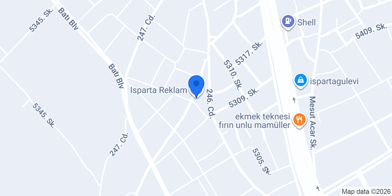 Isparta Reklam konumu