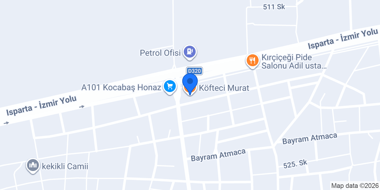 Köfteci Murat konumu