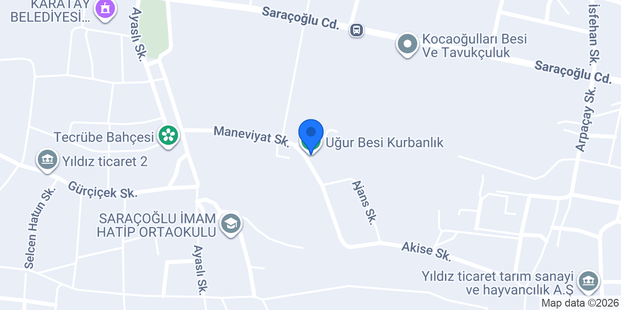 Uğur Besi Kurbanlık konumu