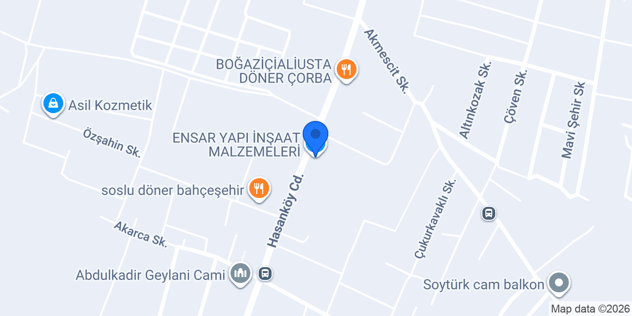 ENSAR YAPI İNŞAAT MALZEMELERİ konumu