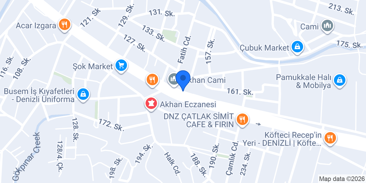 Denizli boya hırdavat konumu