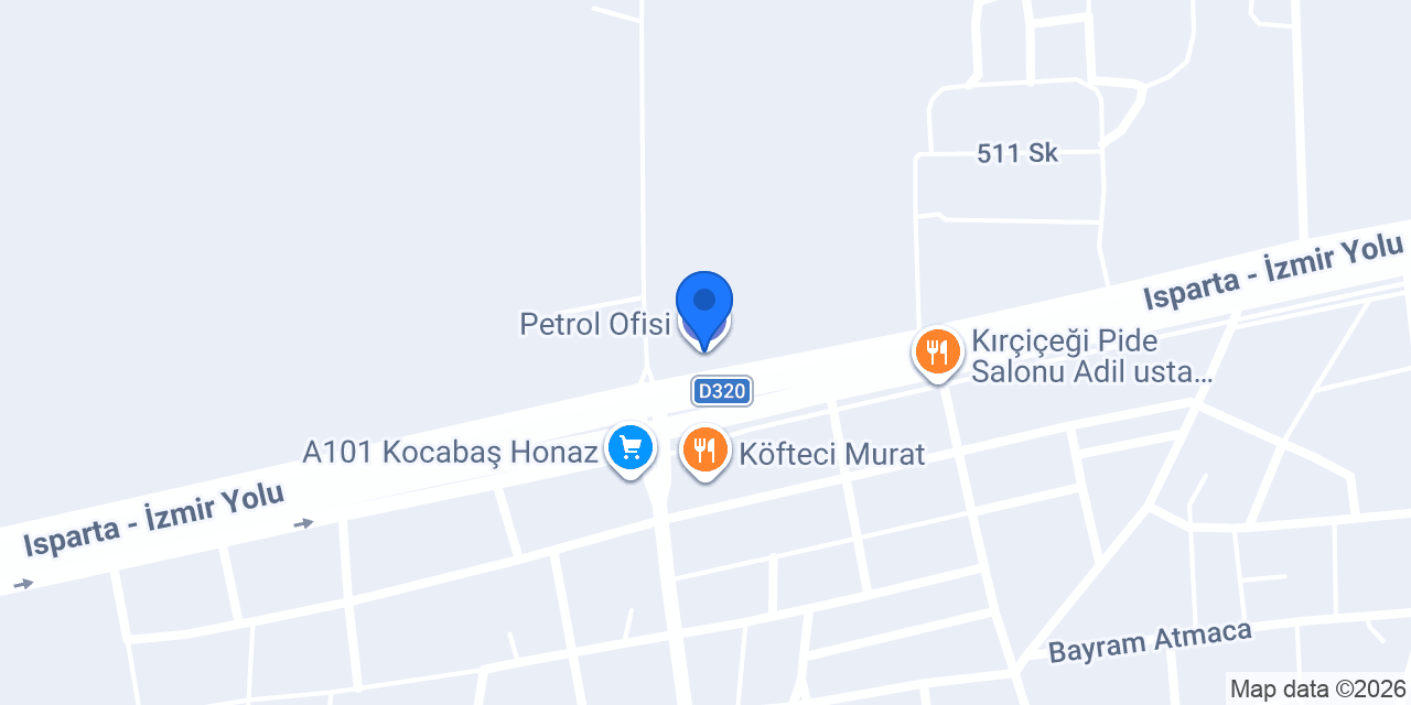 Petrol Ofisi konumu