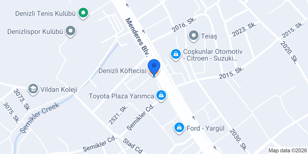 Denizli Köftecisi konumu