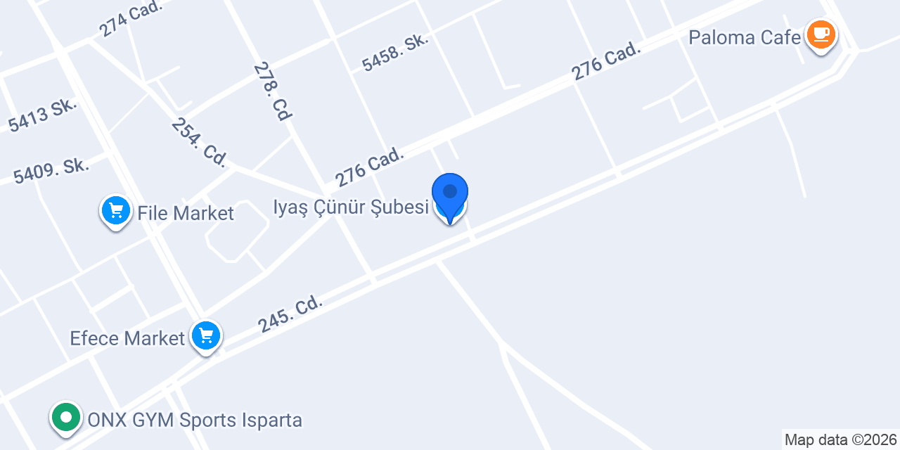 Iyaş Çünür Şubesi konumu