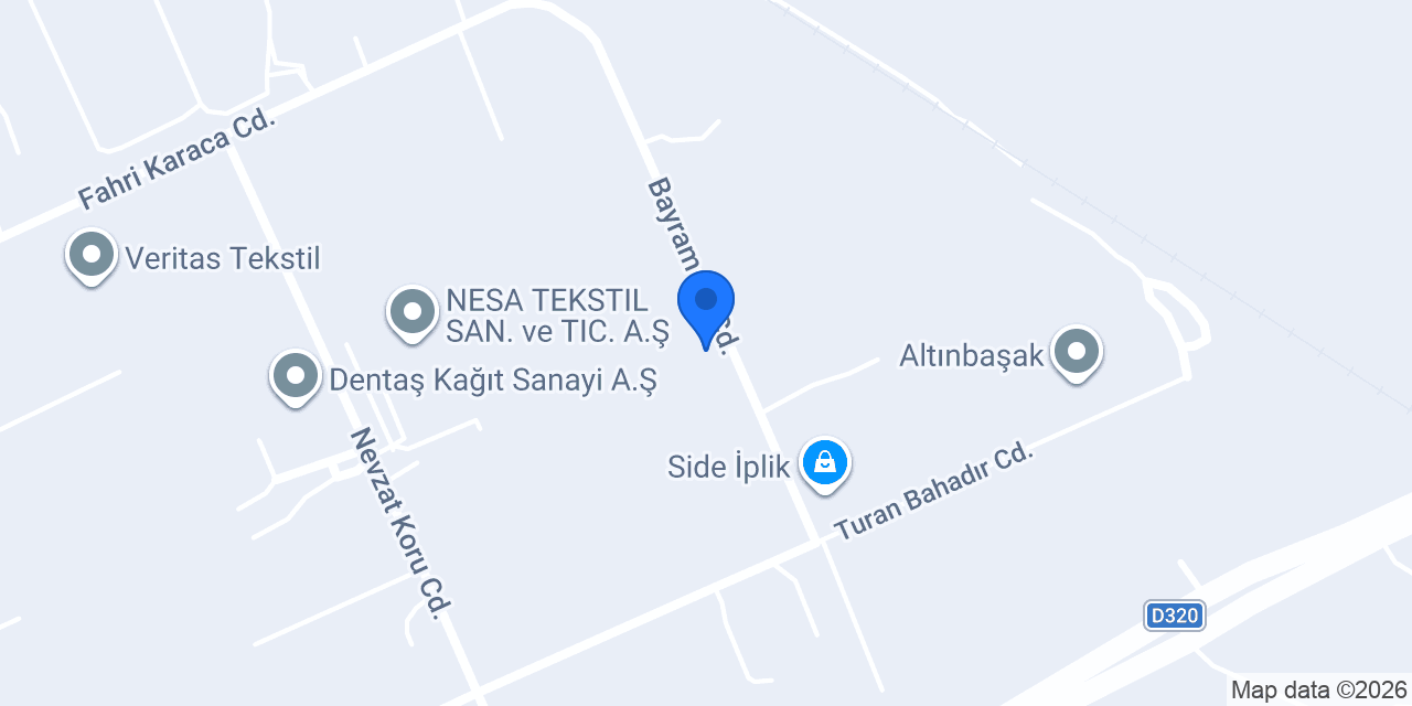 Denkateks Tekstil konumu