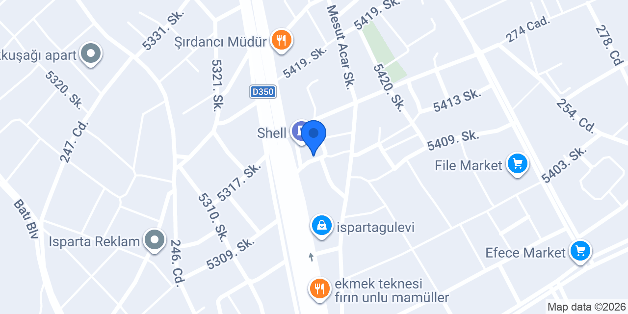 Bukre çiçekçilik konumu