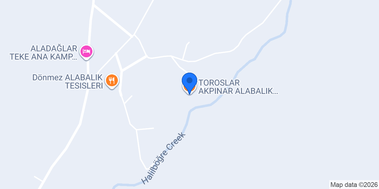 TOROSLAR AKPINAR ALABALIK RESTORANT konumu