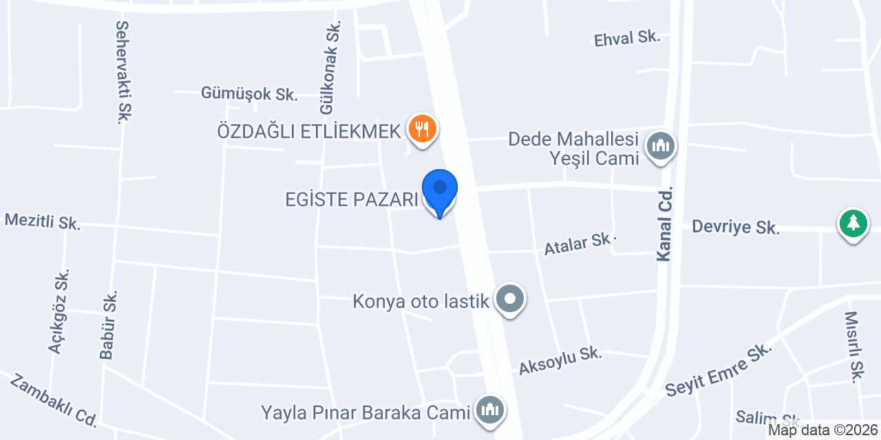 EGİSTE PAZARI konumu