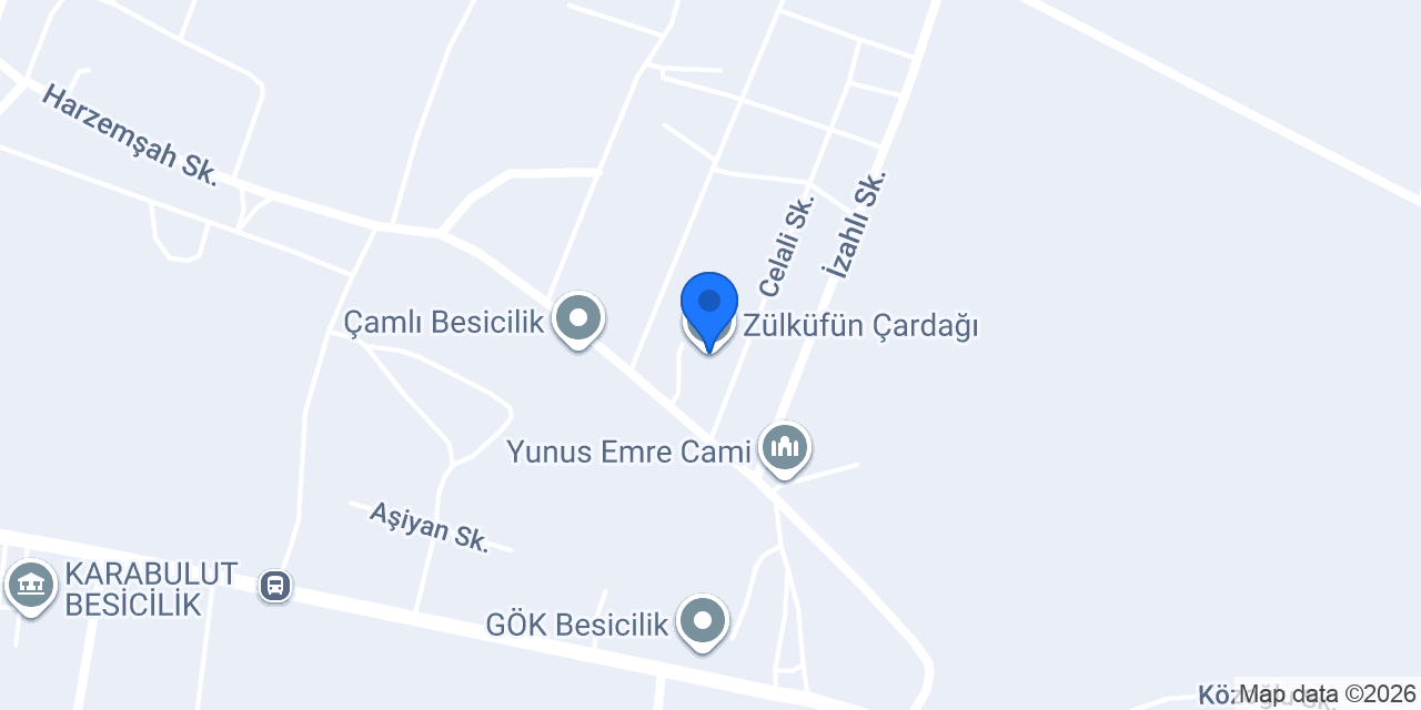 Zülküfün Çardağı konumu