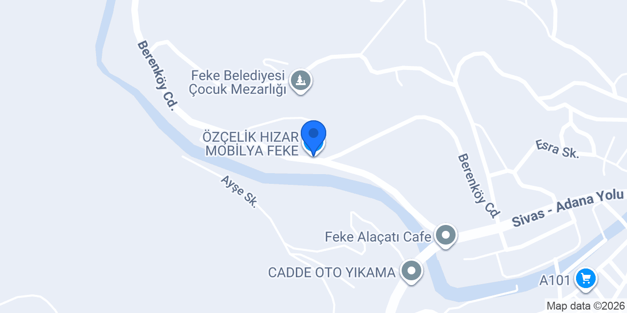 ÖZÇELİK HIZAR MOBİLYA FEKE konumu