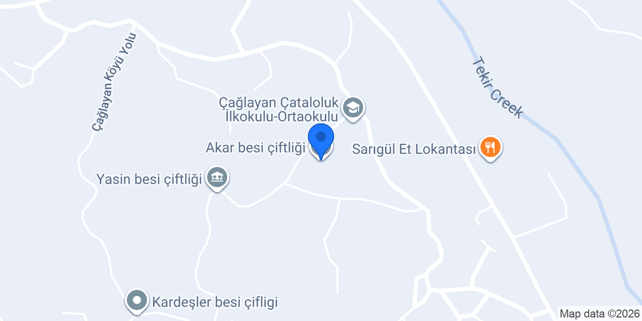 Akar besi çiftliği konumu