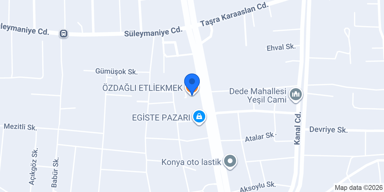 ÖZDAĞLI ETLİEKMEK konumu