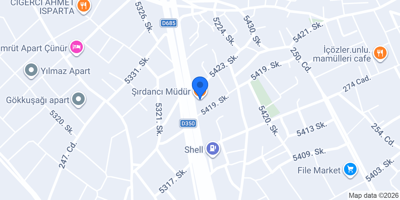Şırdancı Müdür konumu
