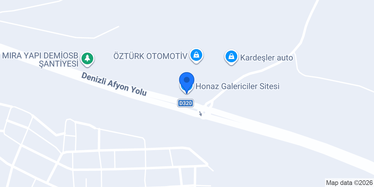 Honaz Galericiler Sitesi konumu