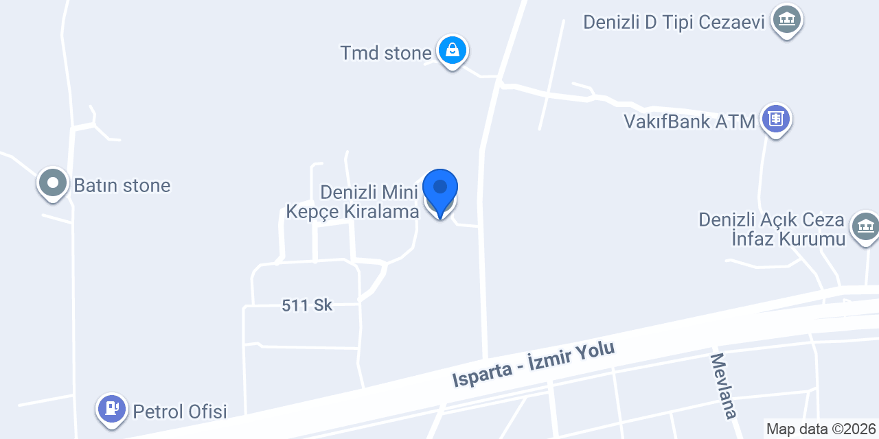 Denizli Mini Kepçe Kiralama konumu