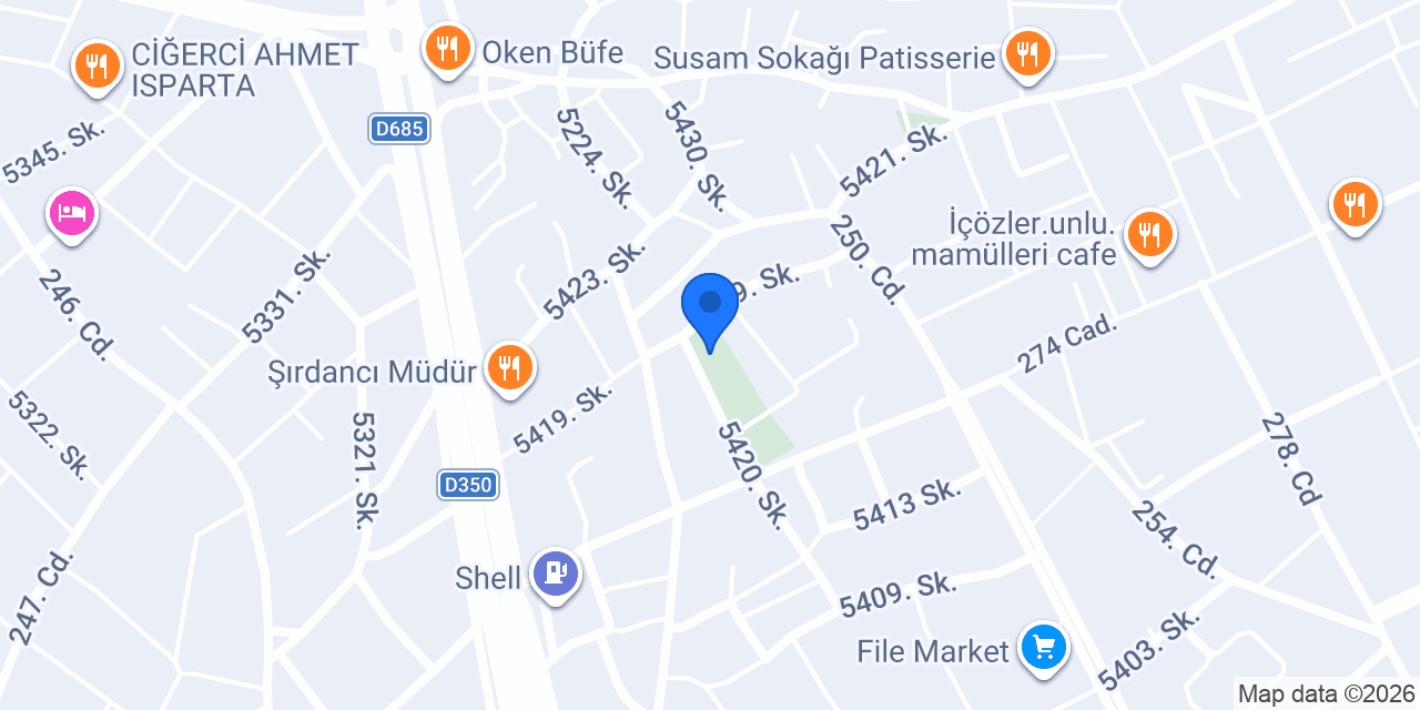 Kemerkaya Doğalgaz Mühendislik konumu