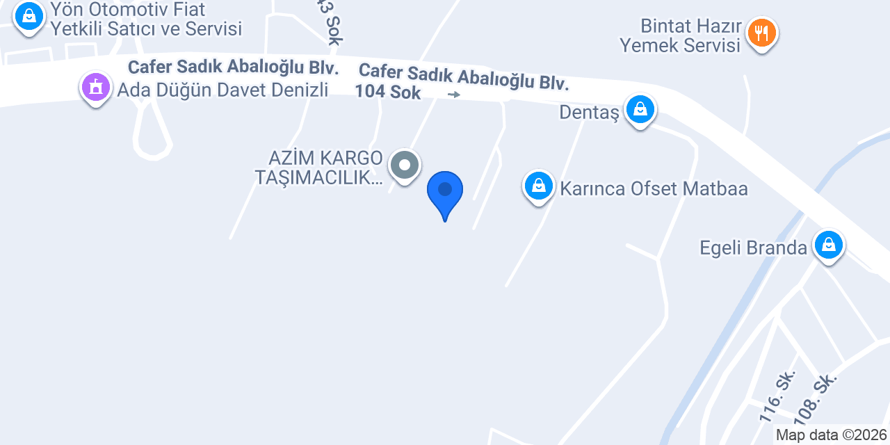 Denizli Çelik Kapı konumu