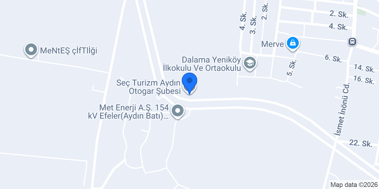 Seç Turizm Aydın Otogar Şubesi konumu