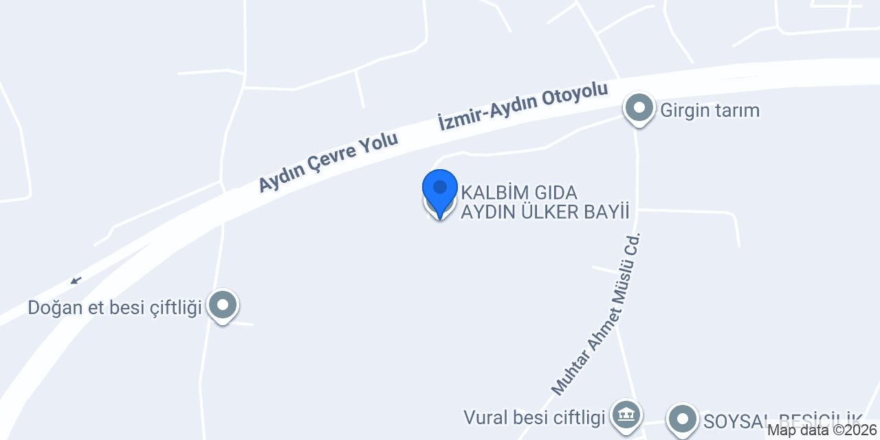 KALBİM GIDA AYDIN ÜLKER BAYİİ konumu