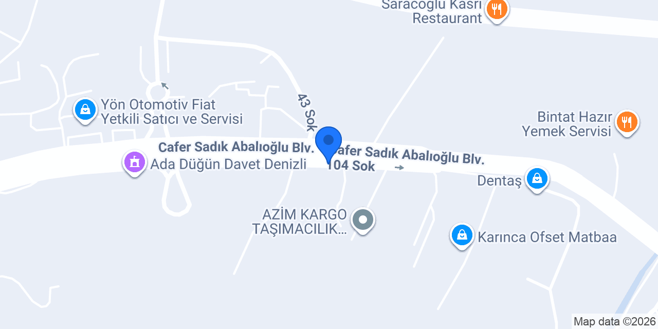 Hamburger Turkey Denizli konumu