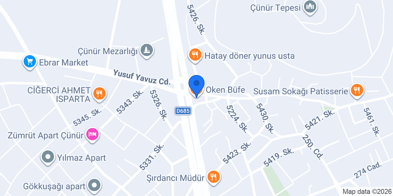 Oken Büfe konumu