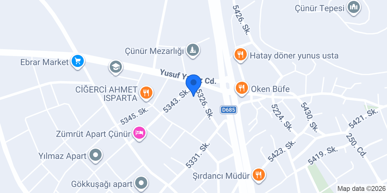 Çünür Aile Sağlık Mrk. konumu
