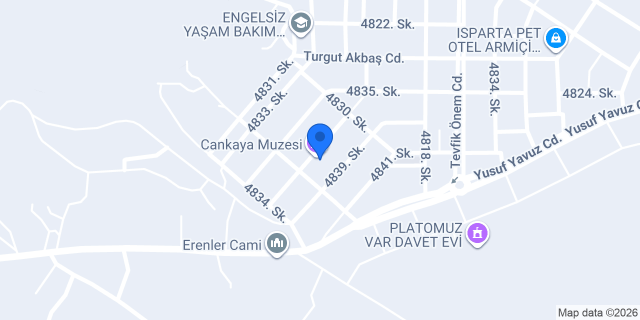 Cankaya Muzesi konumu