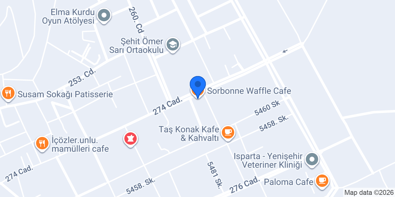 Sorbonne Waffle Cafe konumu