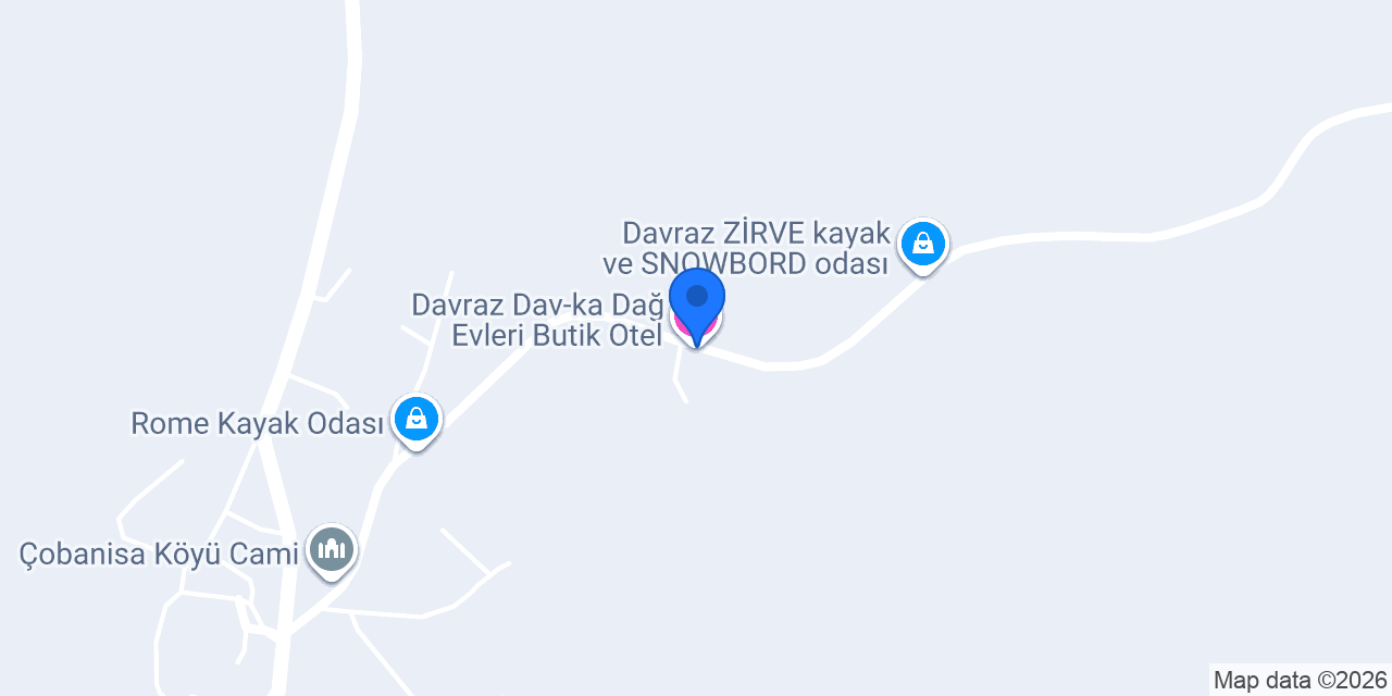 Davraz Dav-ka Dağ Evleri Butik Otel konumu