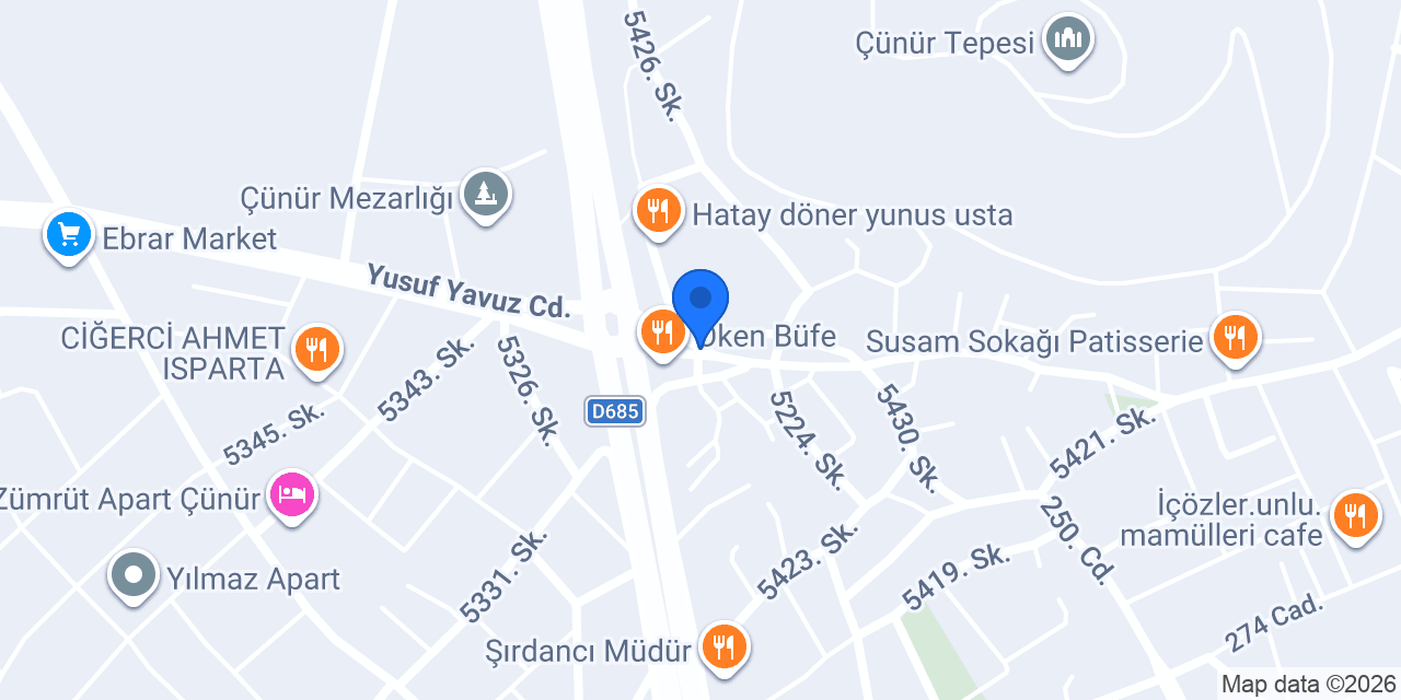 ÇÜNÜR EMLAK konumu