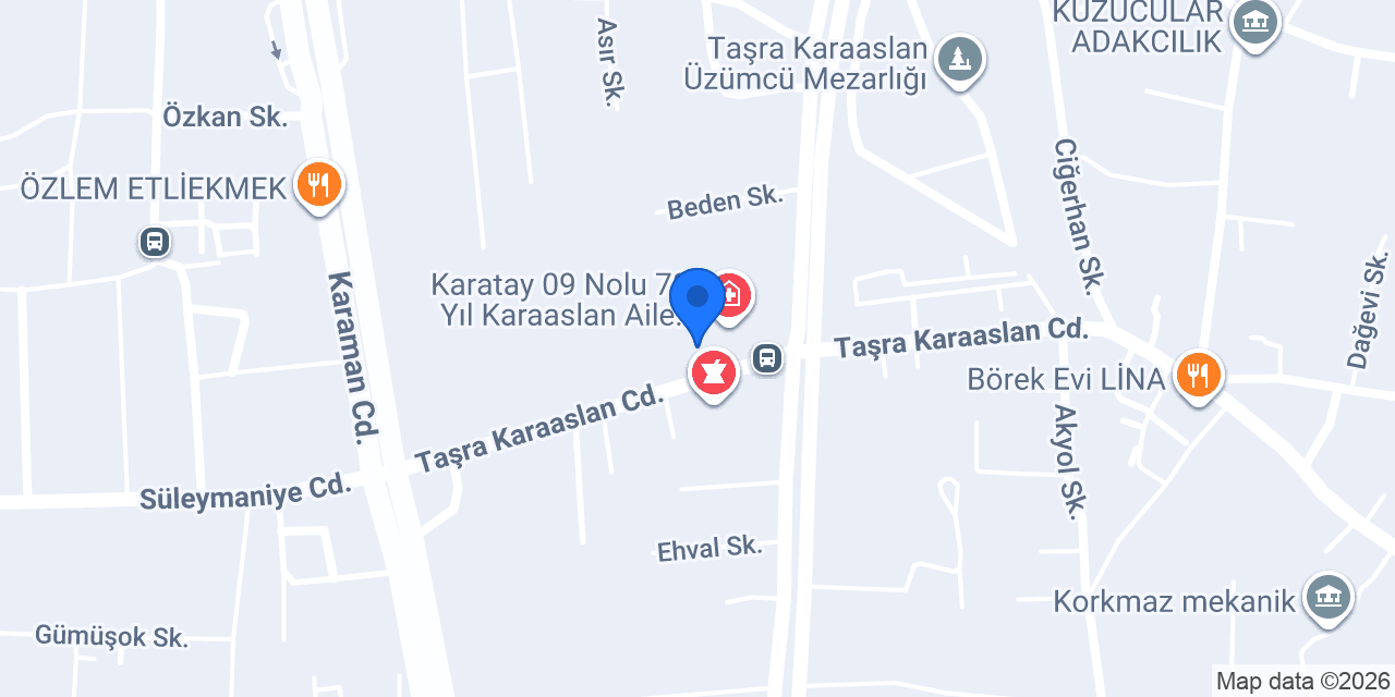Merkez Sağlık Ocağı konumu