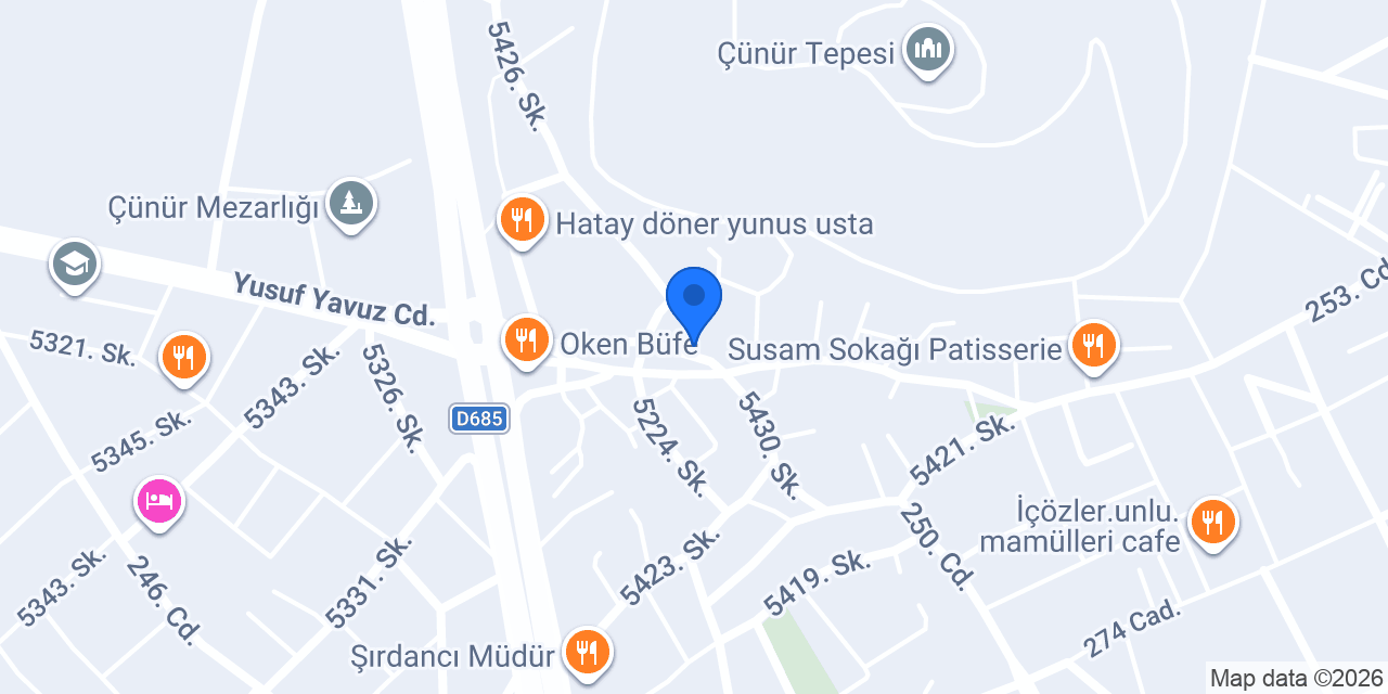 Çınaraltı Izgara Salonu konumu