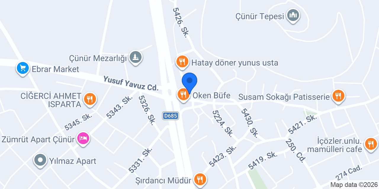 Çünür Eczanesi konumu